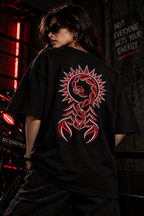 Scorpio Not Everyone Gets Your Energy Embroidery Oversized T-Shirt | LE BANCHO