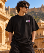 Seedhe Maut Jaipur Concert Edition Embroidery Oversized T-Shirt for Men | LE BANCHO