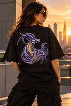 Capricorn Built Different Embroidery Oversized T-Shirt | LE BANCHO