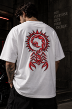 Scorpio Not Everyone Gets Your Energy Embroidery Oversized T-Shirt | LE BANCHO