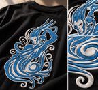Aquarius Built Different Embroidery Oversized T-Shirt | LE BANCHO