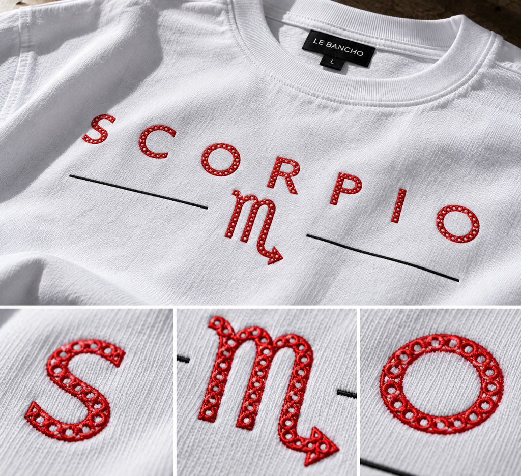 Scorpio Not Everyone Gets Your Energy Embroidery Oversized T-Shirt | LE BANCHO
