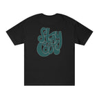 Stay Cool Premium Oversized T-Shirt for Men | 240 GSM 100% Cotton Embroidered Typography Tee