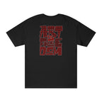Art Is Freedom Premium Oversized T-Shirt for Men | 240 GSM 100% Cotton Embroidered Typography Tee