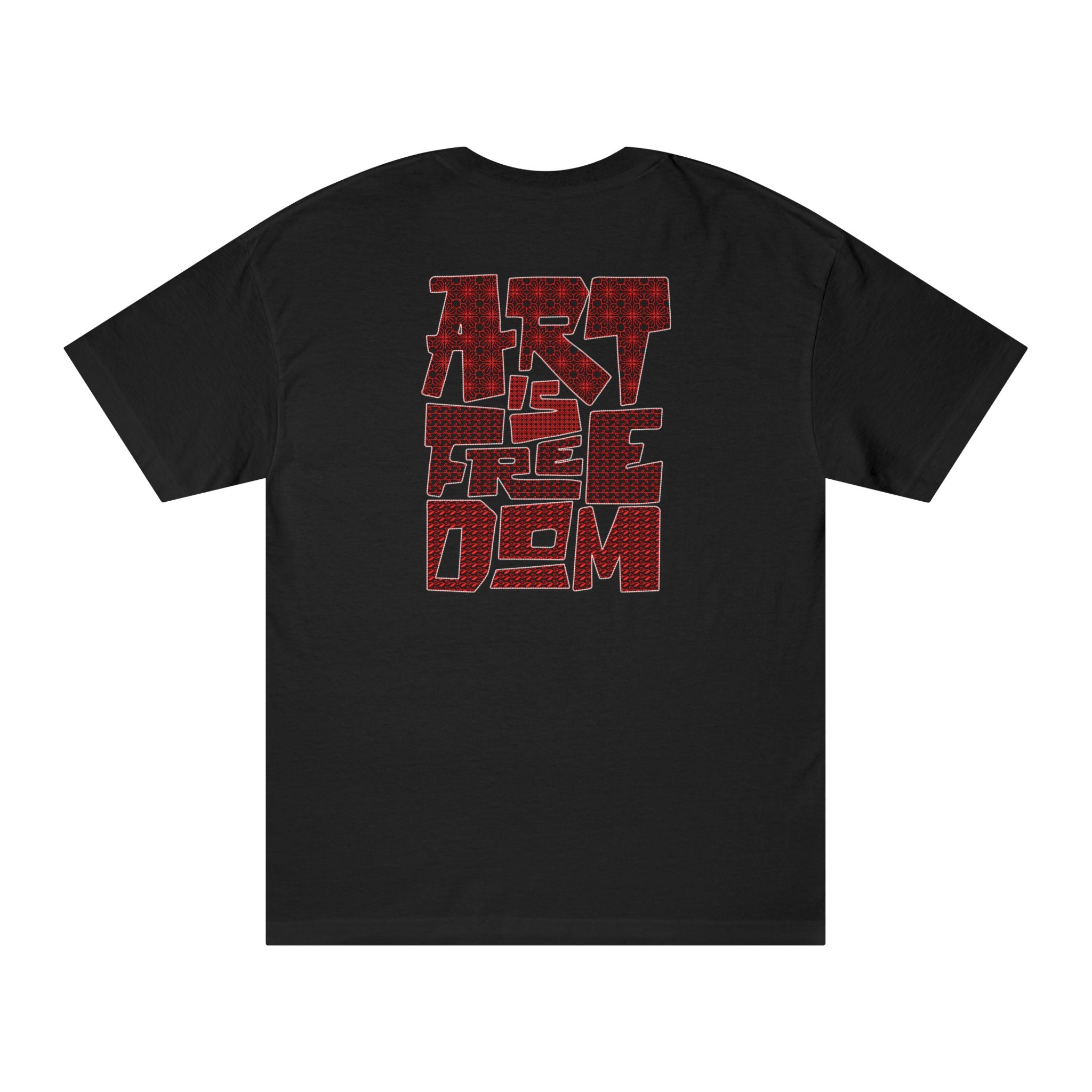 Art Is Freedom Premium Oversized T-Shirt for Men | 240 GSM 100% Cotton Embroidered Typography Tee