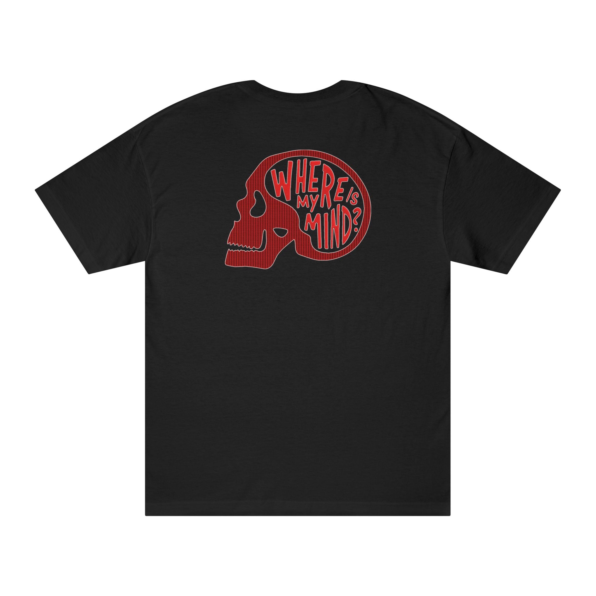 Where Is My Mind Premium Oversized T-Shirt for Men | 240 GSM 100% Cotton Embroidered Typography Tee
