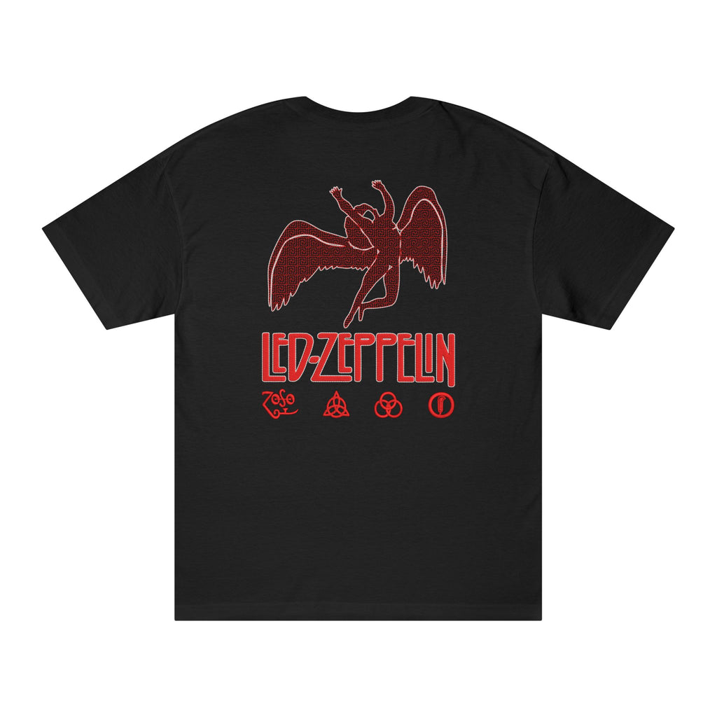 Led Zeppelin Premium Oversized Embroidered Band T-Shirt for Men | 240 GSM 100% Cotton