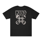KISS Premium Oversized Embroidered Band T-Shirt for Women | 240 GSM 100% Cotton