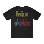 The Beatles Premium Oversized Embroidered Band T-Shirt for Women | 240 GSM 100% Cotton