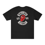 The Rolling Stones Premium Oversized Embroidered Band T-Shirt for Men | 240 GSM 100% Cotton