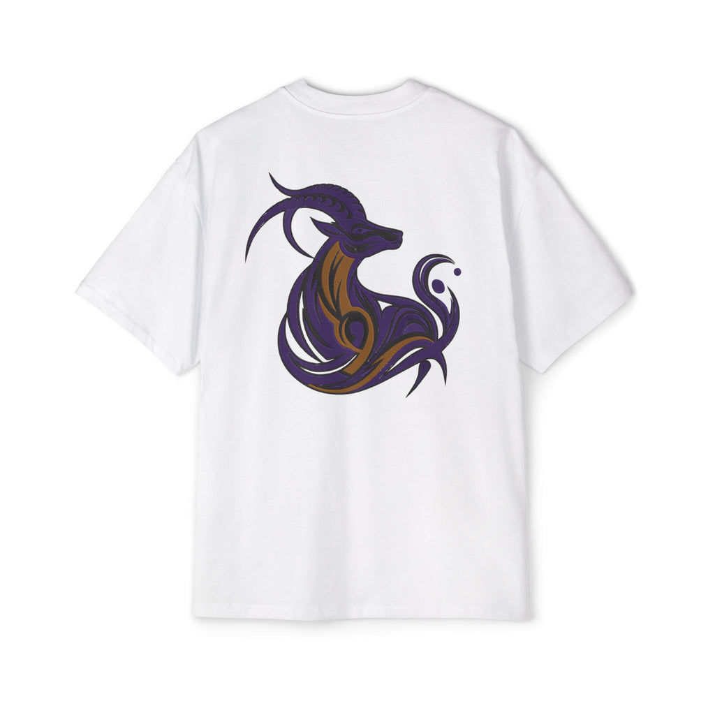 Capricorn Built Different Embroidery Oversized T-Shirt | LE BANCHO