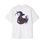 Capricorn Built Different Embroidery Oversized T-Shirt | LE BANCHO
