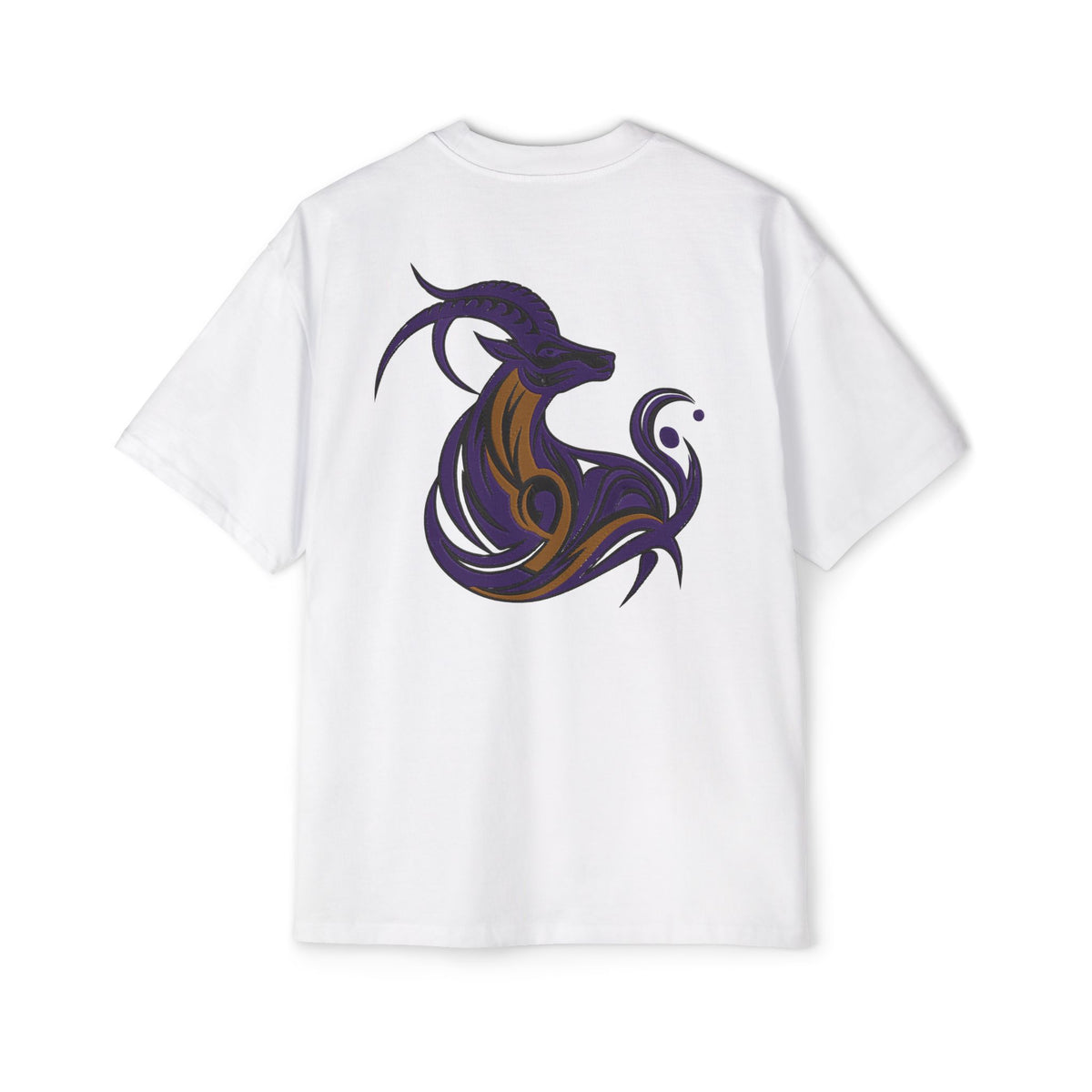 Capricorn Built Different Embroidery Oversized T-Shirt | LE BANCHO