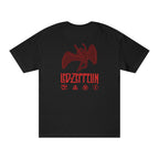 Led Zeppelin Rock Band Premium Oversized Embroidery T-Shirt for Men | 240 GSM 100% Cotton