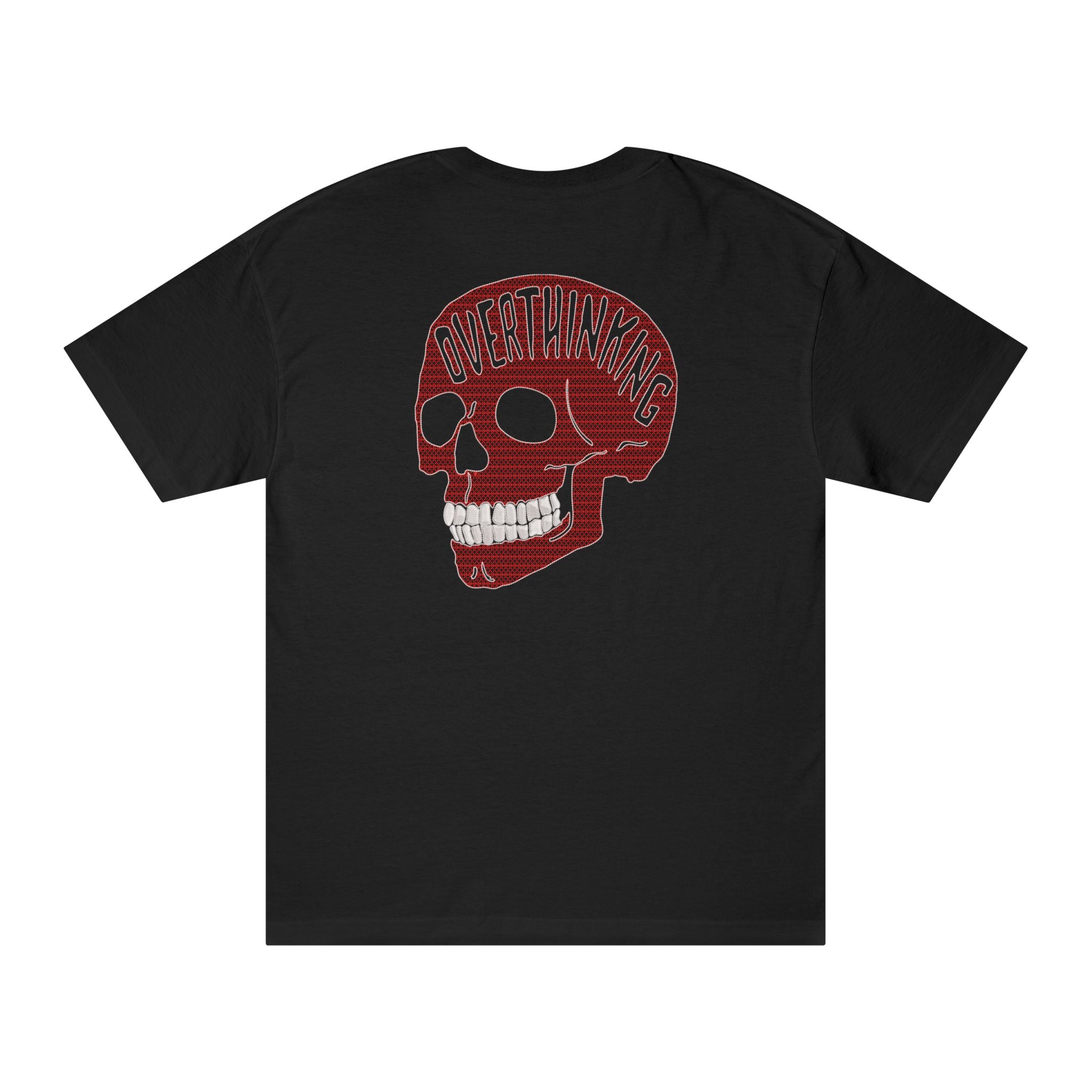 Overthinking Premium Oversized Embroidered Typography T-Shirt for Women | 240 GSM 100% Cotton