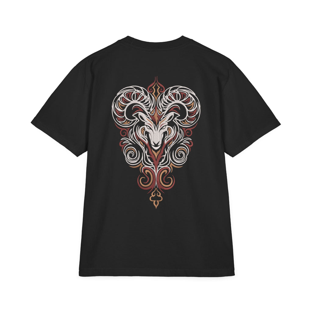 Aries Born to Lead Made to Stand Out Embroidery Oversized T-Shirt