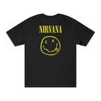 Nirvana Premium Oversized Embroidered Band T-Shirt for Men | 240 GSM 100% Cotton