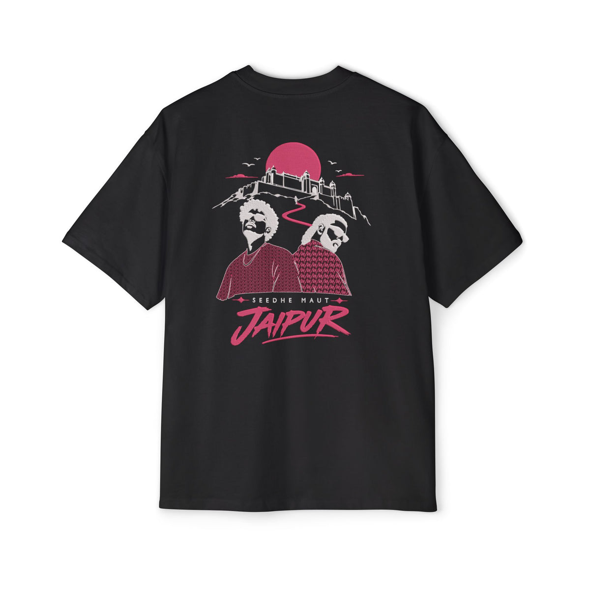 Seedhe Maut Jaipur Concert Edition Embroidery Oversized T-Shirt for Women | LE BANCHO
