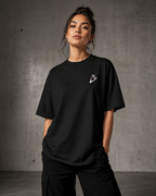 Badshah Premium Oversized Embroidered Artist T-Shirt for Women | 240 GSM 100% Cotton