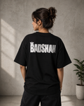 Badshah Premium Oversized Embroidered Artist T-Shirt for Women | 240 GSM 100% Cotton
