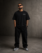 Bohemia Kali Denali Premium Oversized Embroidered T-Shirt for Men | 240 GSM 100% Cotton