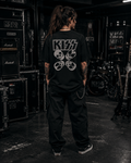 KISS Premium Oversized Embroidered Band T-Shirt for Women | 240 GSM 100% Cotton
