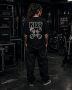 KISS Premium Oversized Embroidered Band T-Shirt for Women | 240 GSM 100% Cotton