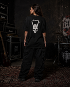 Metallica Premium Oversized Embroidered Band T-Shirt for Women | 240 GSM 100% Cotton