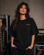 The Rolling Stones Premium Oversized Embroidered Band T-Shirt for Women | 240 GSM 100% Cotton
