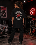 The Rolling Stones Premium Oversized Embroidered Band T-Shirt for Women | 240 GSM 100% Cotton