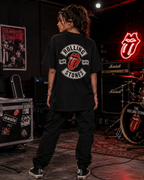 The Rolling Stones Premium Oversized Embroidered Band T-Shirt for Women | 240 GSM 100% Cotton