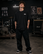KISS Premium Oversized Embroidered Band T-Shirt for Men | 240 GSM 100% Cotton