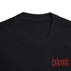 AC/DC Powerage Premium Oversized Embroidered Band T-Shirt for Women | 240 GSM 100% Cotton