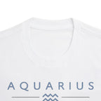 Aquarius Built Different Embroidery Oversized T-Shirt | LE BANCHO