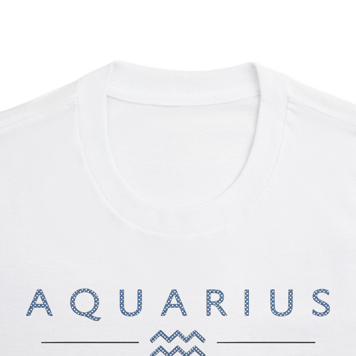 Aquarius Built Different Embroidery Oversized T-Shirt | LE BANCHO