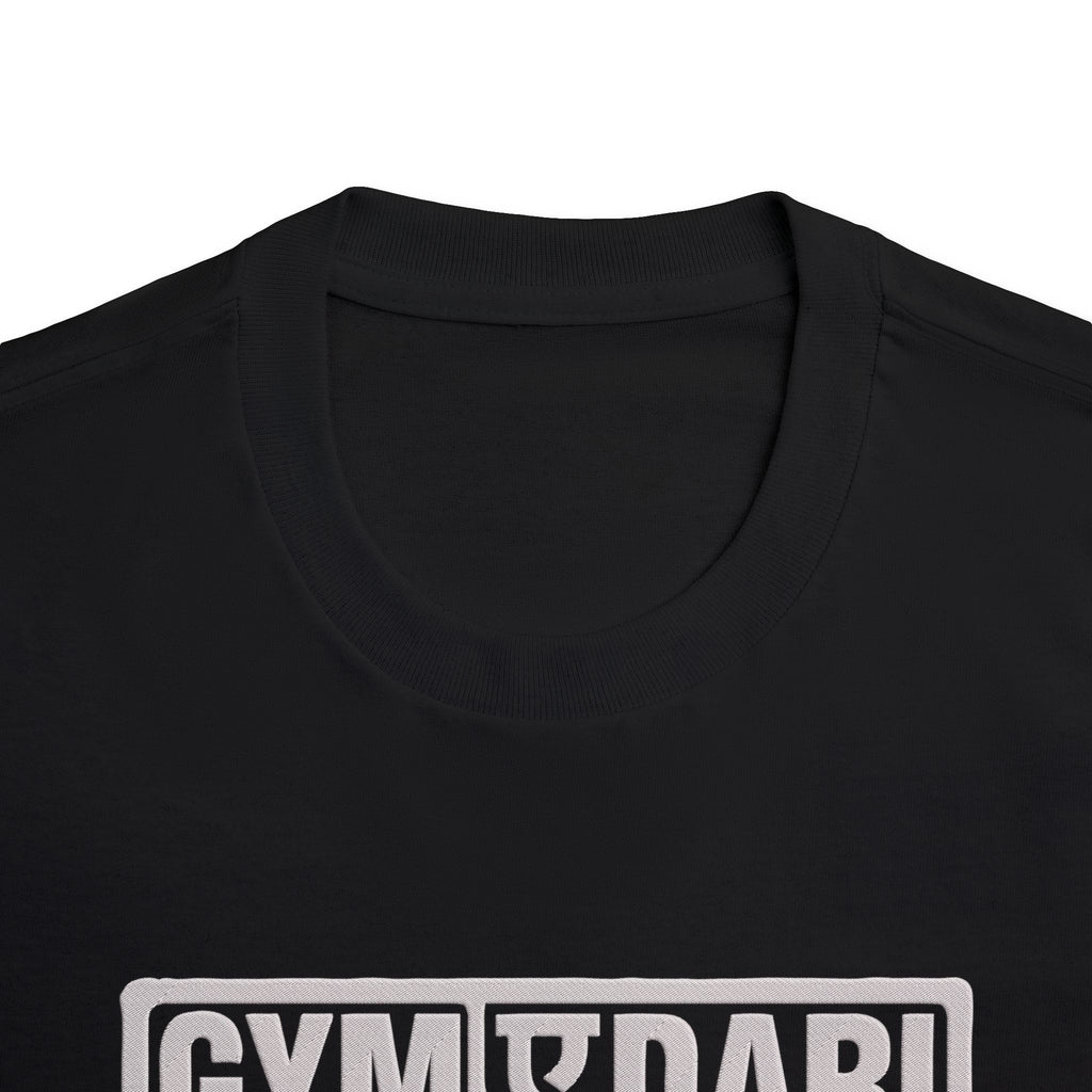 LE BANCHO Gymdari Premium Embroidered Oversized T-Shirt for Men | 240 GSM Heavyweight Cotton | Black Gym Streetwear Tee
