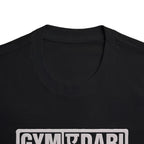 LE BANCHO Gymdari Premium Embroidered Oversized T-Shirt for Men | 240 GSM Heavyweight Cotton | Black Gym Streetwear Tee