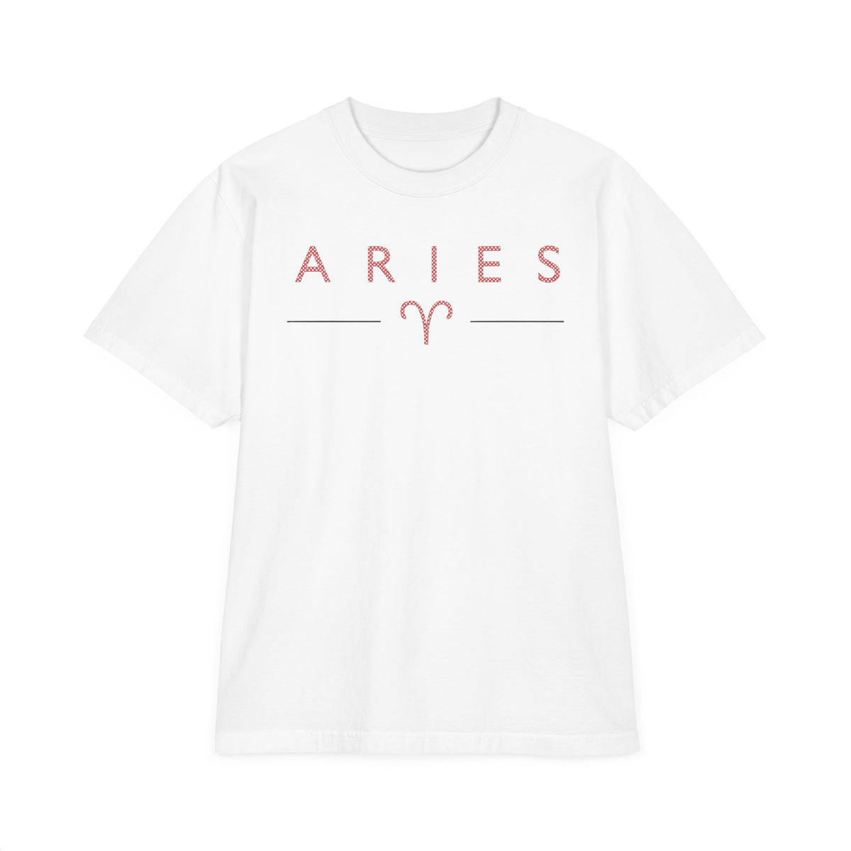 Aries Born to Lead Made to Stand Out Embroidery Oversized T-Shirt