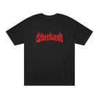 LE BANCHO Streetwear Embroidered Oversized T-Shirt for Women | Premium 240 GSM Cotton | Relaxed Fit | Black