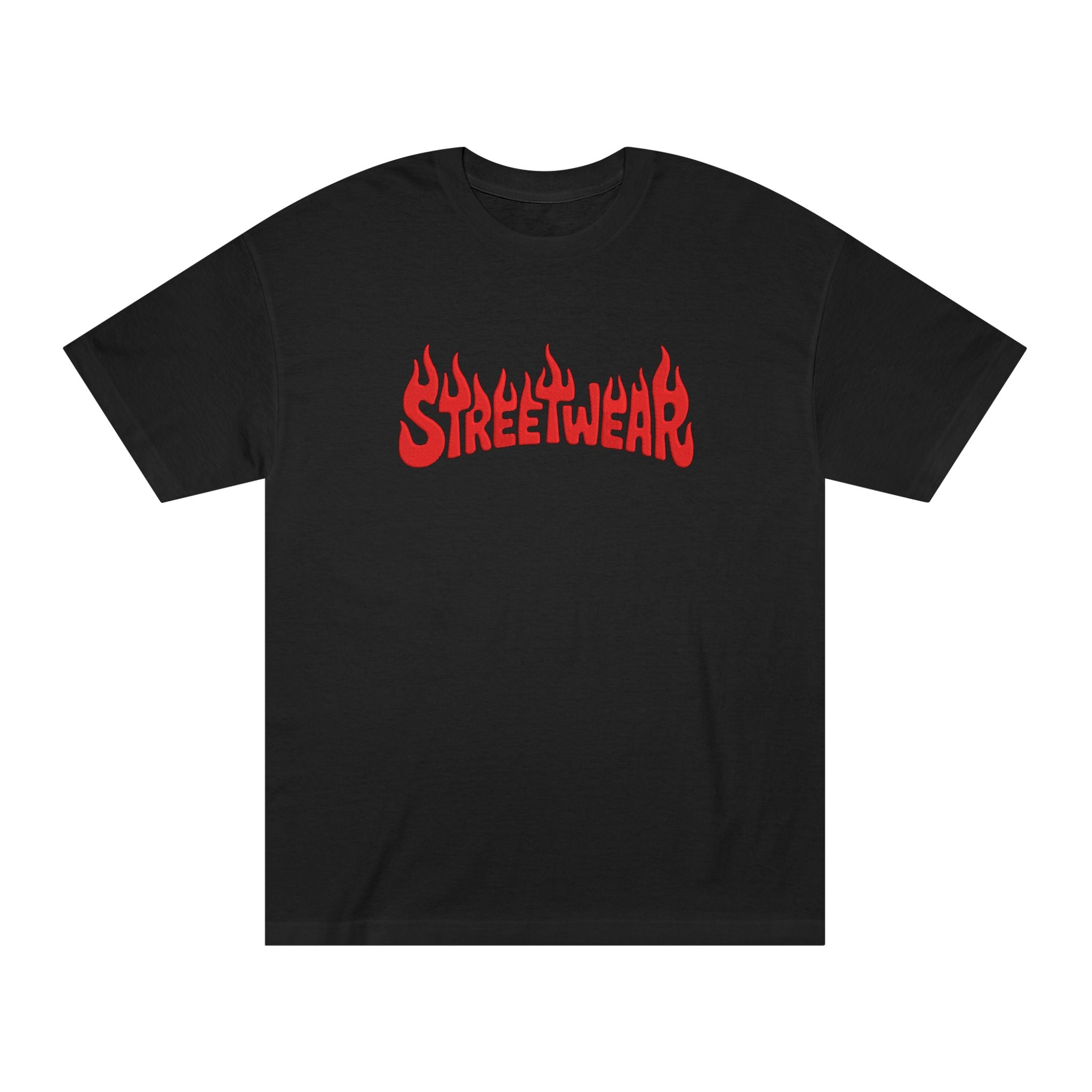 LE BANCHO Streetwear Embroidered Oversized T-Shirt for Women | Premium 240 GSM Cotton | Relaxed Fit | Black