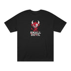 Small Devil Premium Embroidered Oversized T-Shirt for Women | 240 GSM Heavyweight Cotton | Black Streetwear Tee