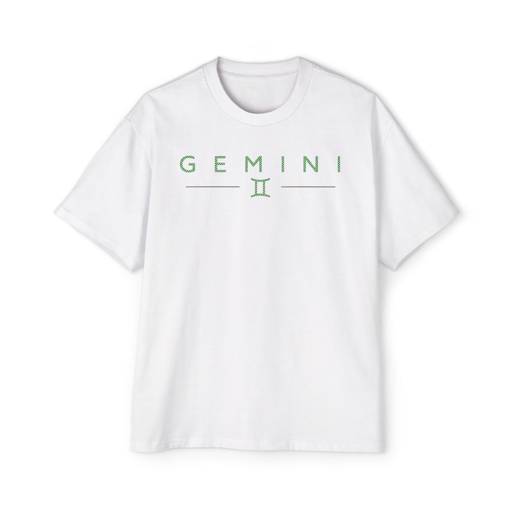 Gemini Two Sides One Iconic fit Embroidery Oversized T-Shirt