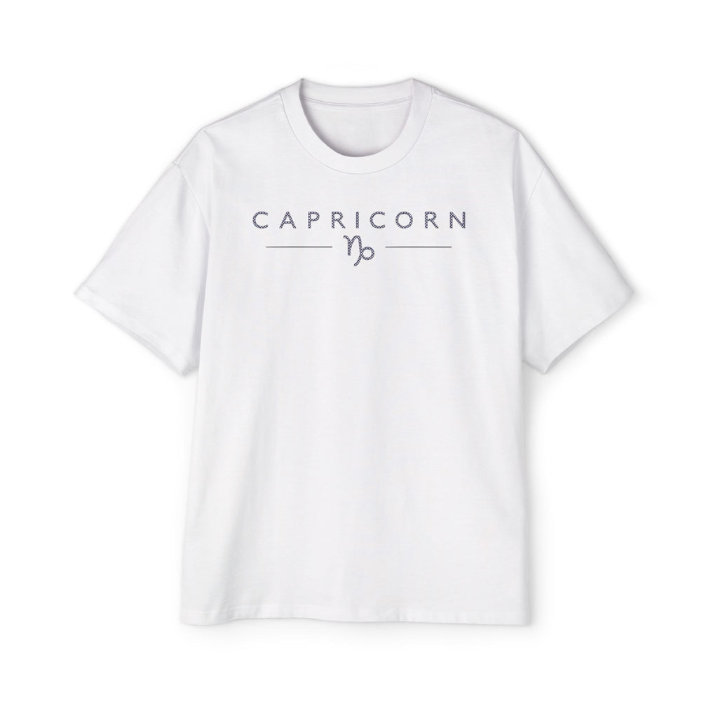 Capricorn Built Different Embroidery Oversized T-Shirt | LE BANCHO