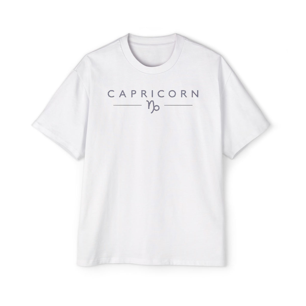 Capricorn Built Different Embroidery Oversized T-Shirt | LE BANCHO