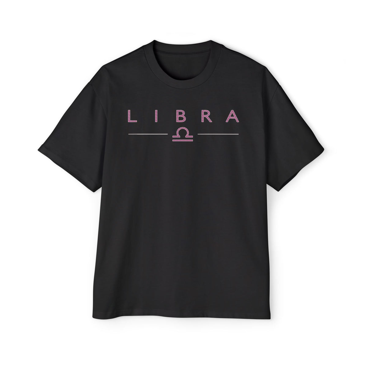 Libra Balanced Energy Unbalanced Style Embroidery Oversized T-Shirt | LE BANCHO