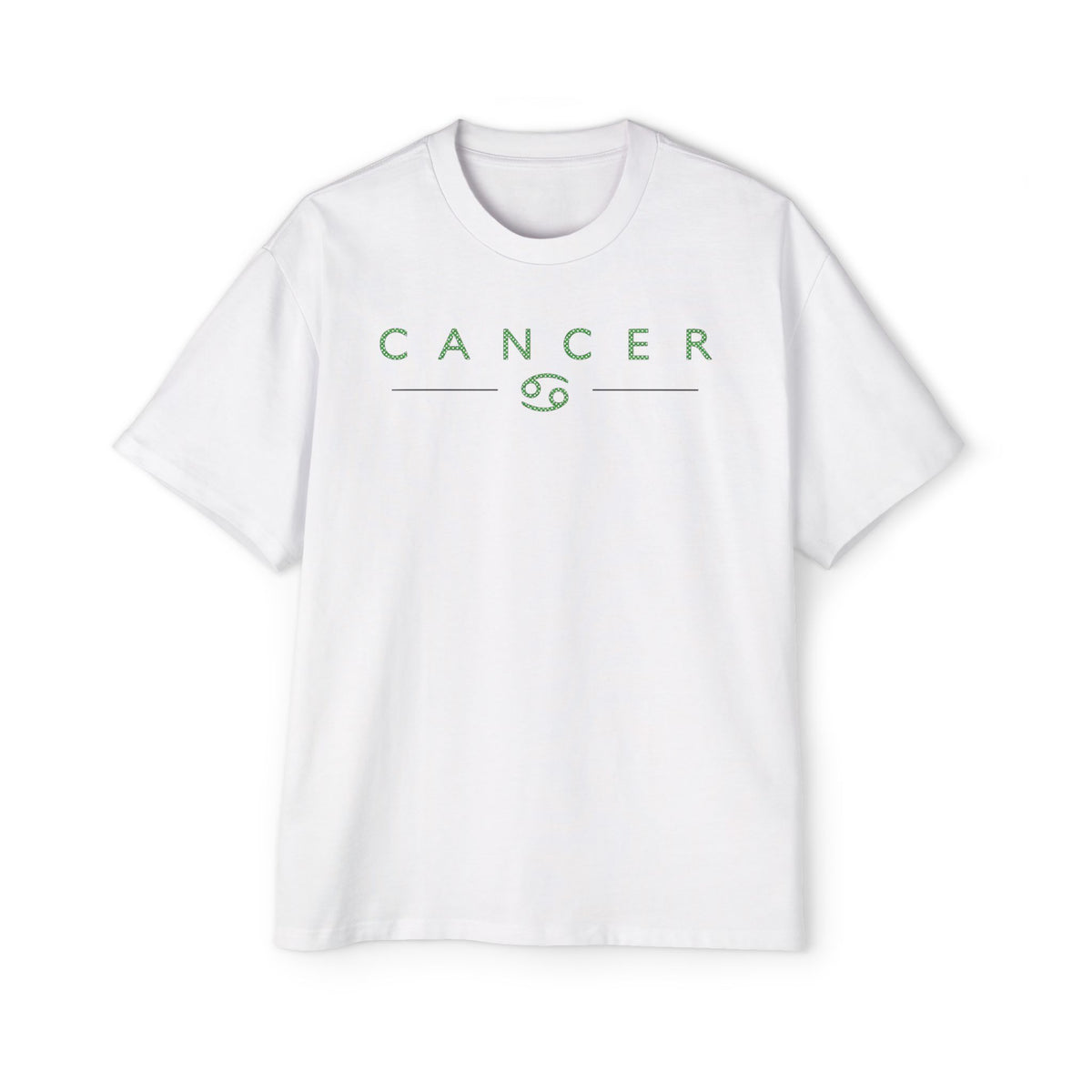 Cancer Soft Heart Hard Shell Embroidery Oversized T-Shirt | LE BANCHO