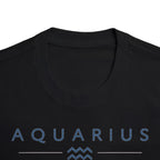 Aquarius Built Different Embroidery Oversized T-Shirt | LE BANCHO