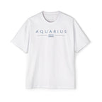 Aquarius Built Different Embroidery Oversized T-Shirt | LE BANCHO