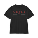 Aries Born to Lead Made to Stand Out Embroidery Oversized T-Shirt