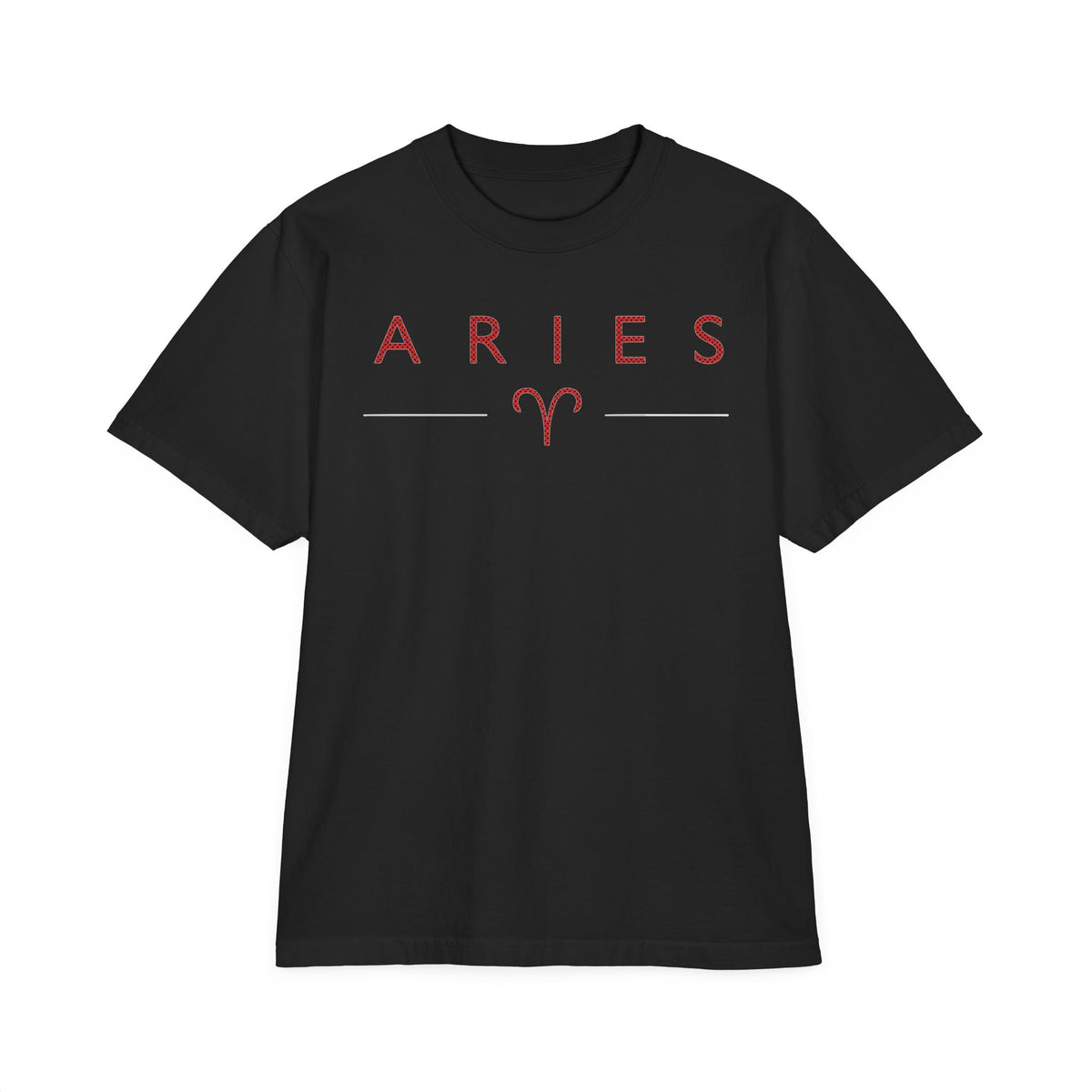 Aries Born to Lead Made to Stand Out Embroidery Oversized T-Shirt